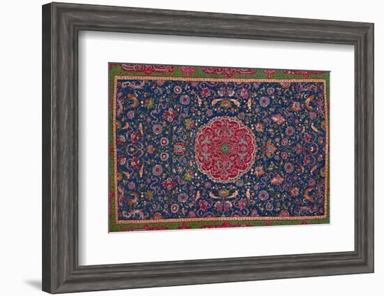 'Woollen Carpet, Enriched with Gold and Silver Thread. Persian; Late 16th Century', 1903-Unknown-Framed Photographic Print