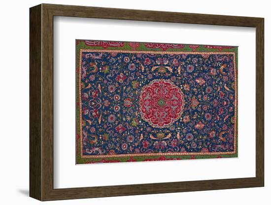 'Woollen Carpet, Enriched with Gold and Silver Thread. Persian; Late 16th Century', 1903-Unknown-Framed Photographic Print