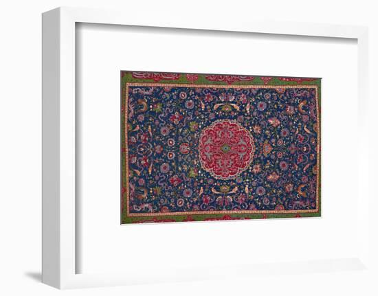 'Woollen Carpet, Enriched with Gold and Silver Thread. Persian; Late 16th Century', 1903-Unknown-Framed Photographic Print