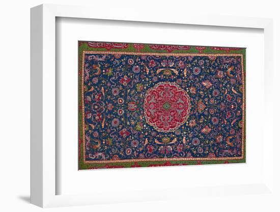 'Woollen Carpet, Enriched with Gold and Silver Thread. Persian; Late 16th Century', 1903-Unknown-Framed Photographic Print