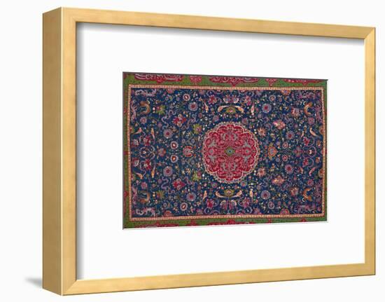 'Woollen Carpet, Enriched with Gold and Silver Thread. Persian; Late 16th Century', 1903-Unknown-Framed Photographic Print