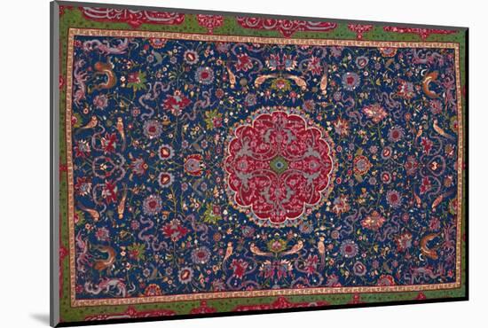 'Woollen Carpet, Enriched with Gold and Silver Thread. Persian; Late 16th Century', 1903-Unknown-Mounted Photographic Print