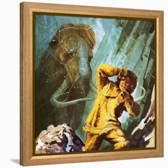 Woolly Mammoth Found Perfectly Preserved in the Ice in Siberia-Ken Langstaff-Framed Premier Image Canvas