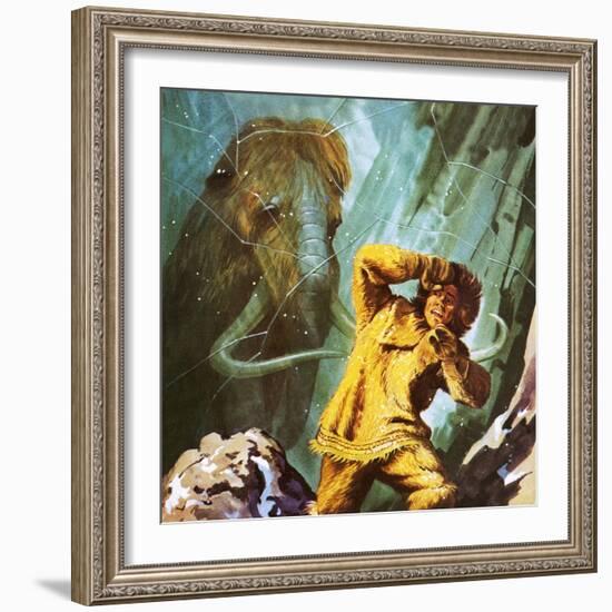 Woolly Mammoth Found Perfectly Preserved in the Ice in Siberia-Ken Langstaff-Framed Giclee Print