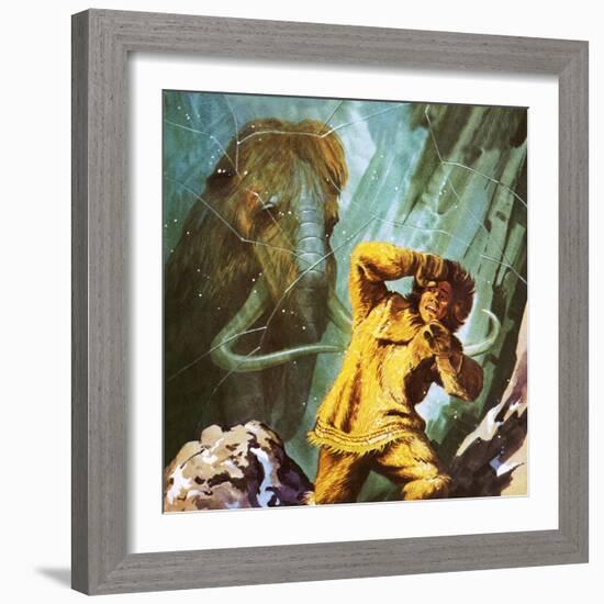 Woolly Mammoth Found Perfectly Preserved in the Ice in Siberia-Ken Langstaff-Framed Giclee Print