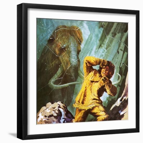 Woolly Mammoth Found Perfectly Preserved in the Ice in Siberia-Ken Langstaff-Framed Giclee Print