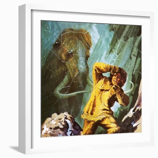 Woolly Mammoth Found Perfectly Preserved in the Ice in Siberia-Ken Langstaff-Framed Giclee Print