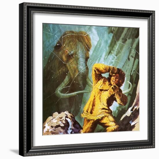 Woolly Mammoth Found Perfectly Preserved in the Ice in Siberia-Ken Langstaff-Framed Giclee Print