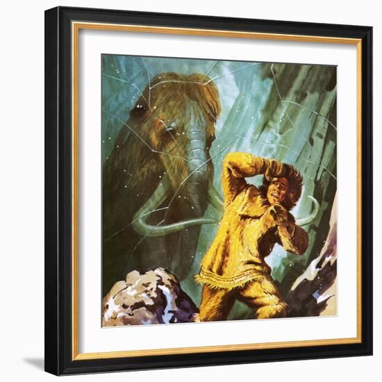 Woolly Mammoth Found Perfectly Preserved in the Ice in Siberia-Ken Langstaff-Framed Giclee Print