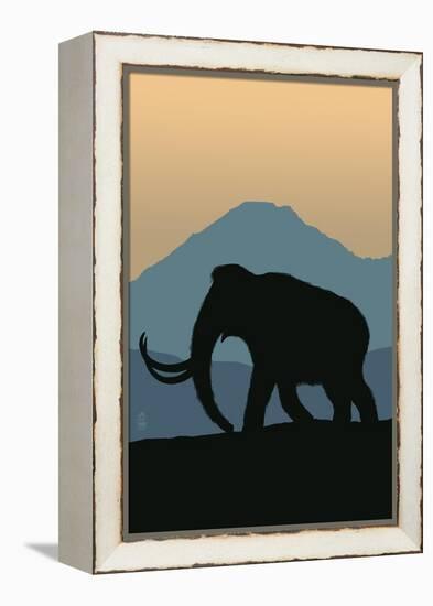 Woolly Mammoth-Lantern Press-Framed Stretched Canvas