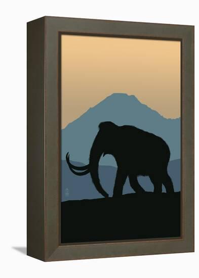 Woolly Mammoth-Lantern Press-Framed Stretched Canvas