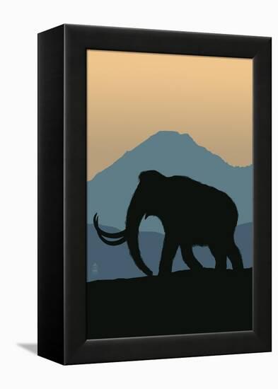 Woolly Mammoth-Lantern Press-Framed Stretched Canvas