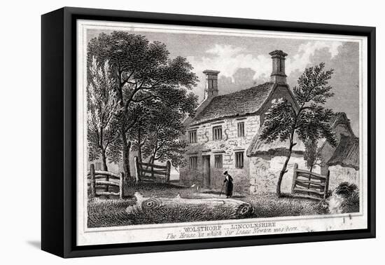 Woolsthorpe Manor, Near Grantham, Lincolnshire, Birthplace of Sir Isaac Newton, Early 19th Century-null-Framed Premier Image Canvas