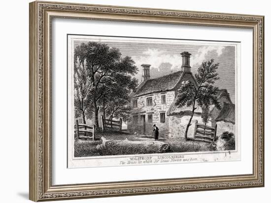 Woolsthorpe Manor, Near Grantham, Lincolnshire, Birthplace of Sir Isaac Newton, Early 19th Century-null-Framed Giclee Print