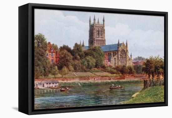 Worcester Cathedral, N W-Alfred Robert Quinton-Framed Premier Image Canvas