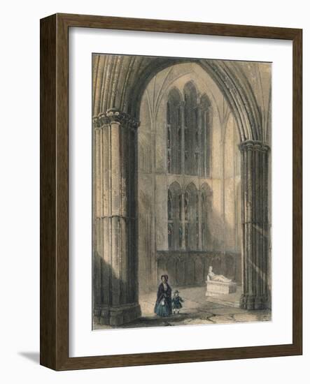 Worcester Cathedral: North Transept of Choir, 1836-Henry Winkles-Framed Giclee Print