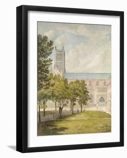 Worcester Cathedral, Probably 1774-John Baptist Malchair-Framed Giclee Print