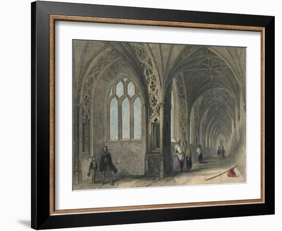 Worcester Cathedral. The Cloisters, 1836-Henry Winkles-Framed Giclee Print