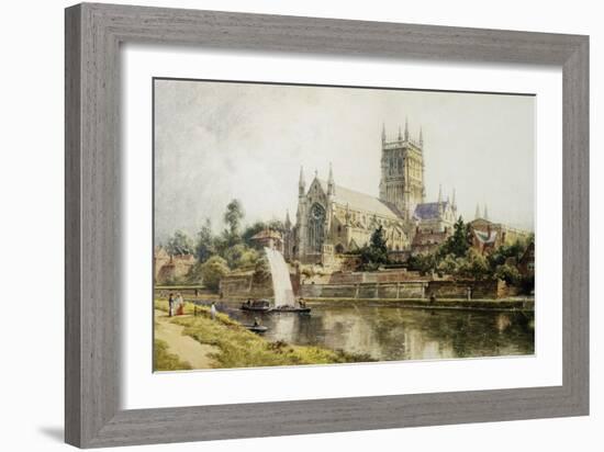 Worcester Cathedral-John O'connor-Framed Giclee Print