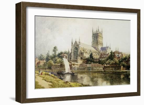 Worcester Cathedral-John O'connor-Framed Giclee Print