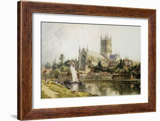 Worcester Cathedral-John O'connor-Framed Giclee Print