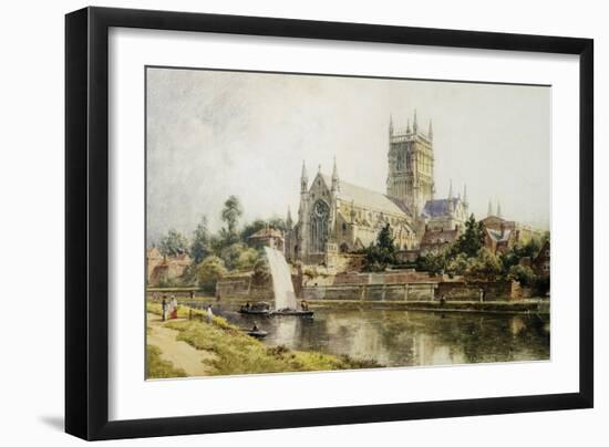 Worcester Cathedral-John O'connor-Framed Giclee Print