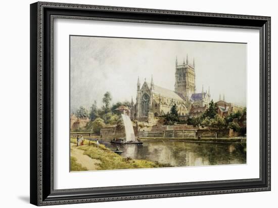 Worcester Cathedral-John O'connor-Framed Giclee Print