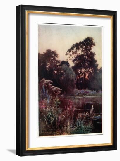 Worcester College Garden-William Matthison-Framed Giclee Print