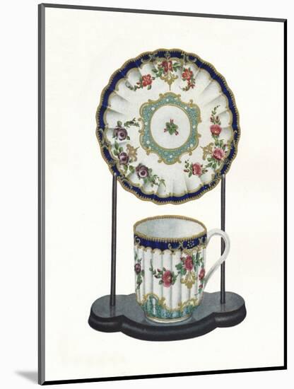 Worcester cup and saucer, c1770-Unknown-Mounted Giclee Print