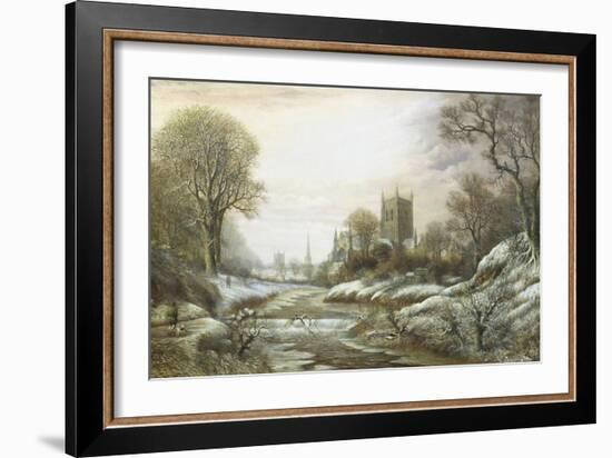 Worcester from the South West-Charles Leaver-Framed Giclee Print