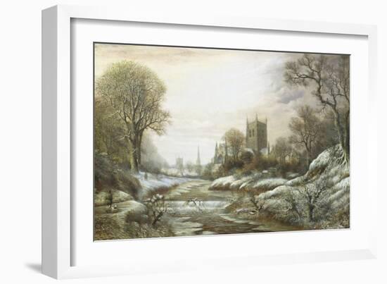 Worcester from the South West-Charles Leaver-Framed Giclee Print