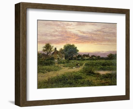 Worcestershire Cottages, 1912-Benjamin William Leader-Framed Giclee Print