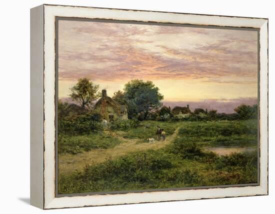 Worcestershire Cottages, 1912-Benjamin William Leader-Framed Premier Image Canvas