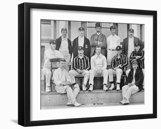 Worcestershire County Cricket Club XI, C1899-Fred Bennett-Framed Photographic Print