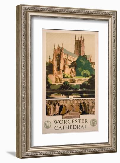 Worchester Cathedral-null-Framed Art Print