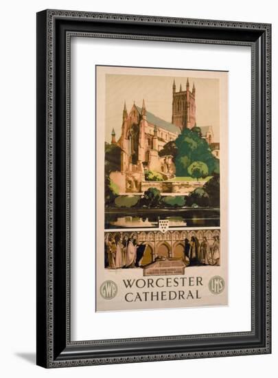 Worchester Cathedral-null-Framed Art Print