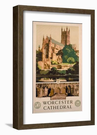 Worchester Cathedral-null-Framed Art Print