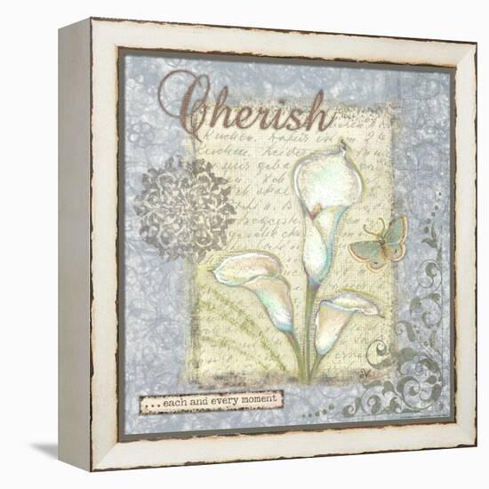 Word 2 Cherish-Viv Eisner-Framed Stretched Canvas