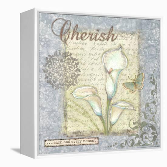 Word 2 Cherish-Viv Eisner-Framed Stretched Canvas