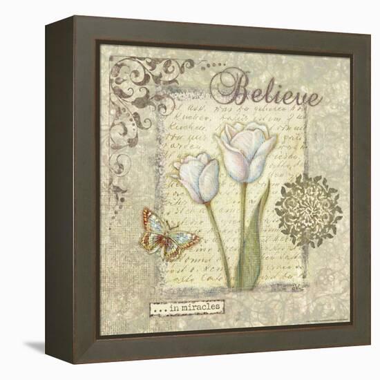 Word 3 Believe-Viv Eisner-Framed Stretched Canvas