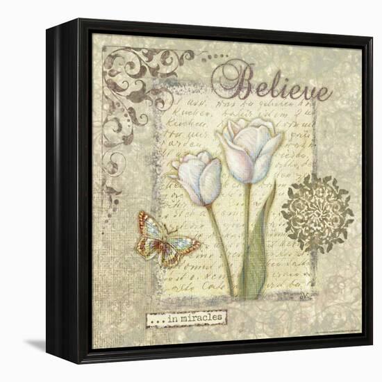 Word 3 Believe-Viv Eisner-Framed Stretched Canvas