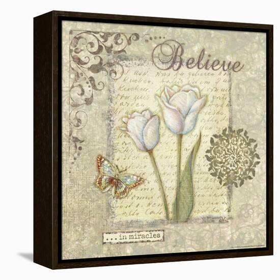 Word 3 Believe-Viv Eisner-Framed Stretched Canvas