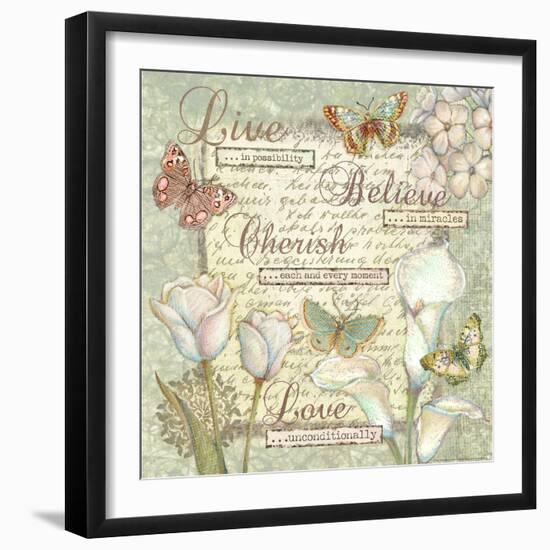 Word 5 Sentiments-Viv Eisner-Framed Art Print