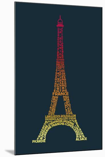 Word Play France-Tom Frazier-Mounted Giclee Print