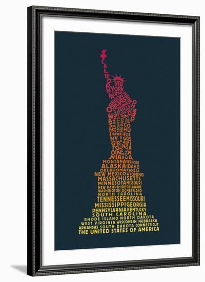 Word Play USA-Tom Frazier-Framed Giclee Print