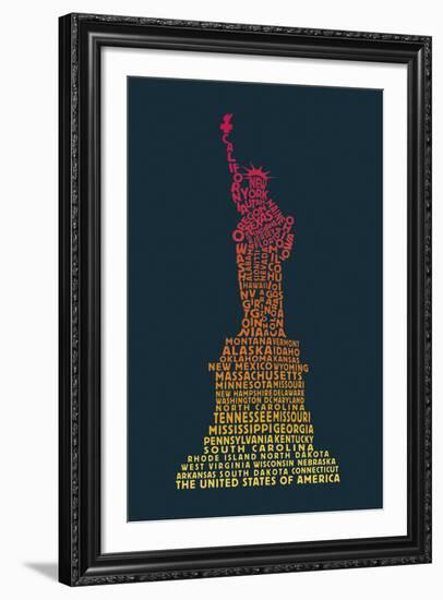 Word Play USA-Tom Frazier-Framed Giclee Print