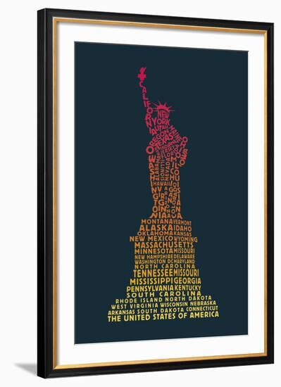 Word Play USA-Tom Frazier-Framed Giclee Print