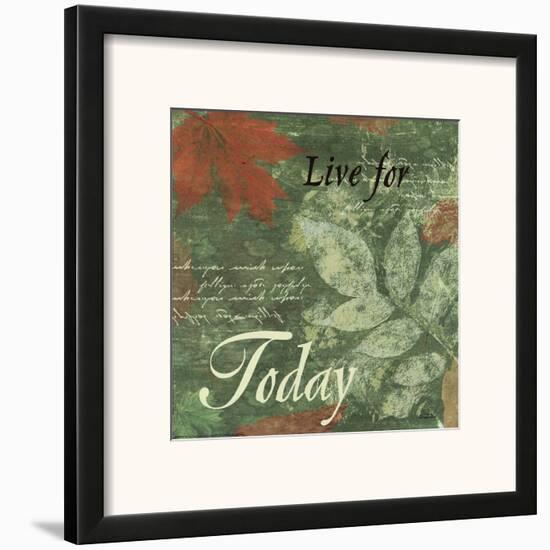 Word to Live By, Pressed Leaf Today-Marilu Windvand-Framed Art Print