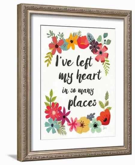 Words and Petals II-Jess Aiken-Framed Art Print