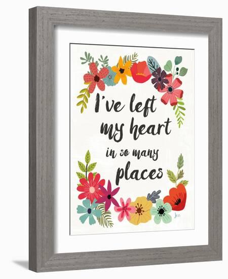 Words and Petals II-Jess Aiken-Framed Art Print